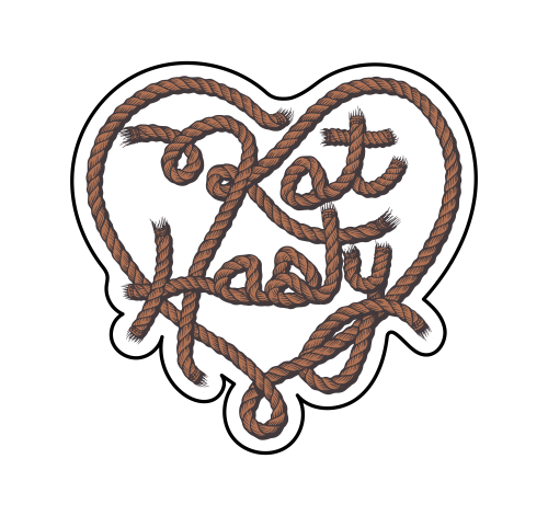 Kat Hasty Rope Sticker